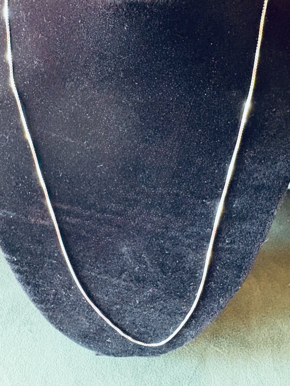 Silver 925 Box Chain Necklace--New